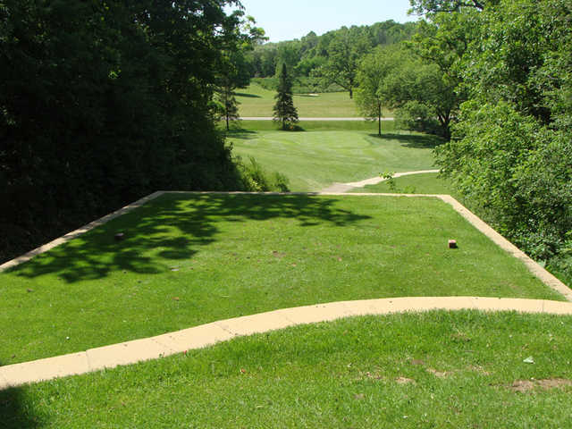 A view from a tee at Saint Charles Golf Course