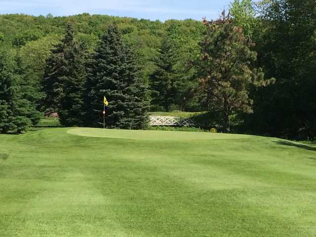 A view of a hole at Zumbro Valley Golf Club