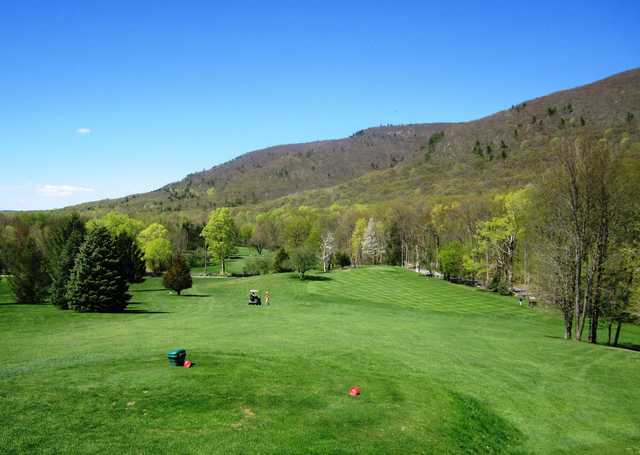 A view from a tee at Undermountain Golf Course