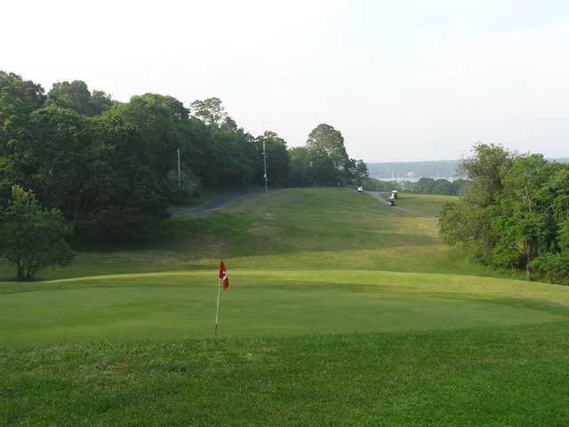 A view of hole #9 at Shelter Island Country Club