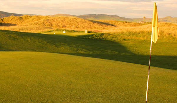A view from a green at Machrihanish Golf Club