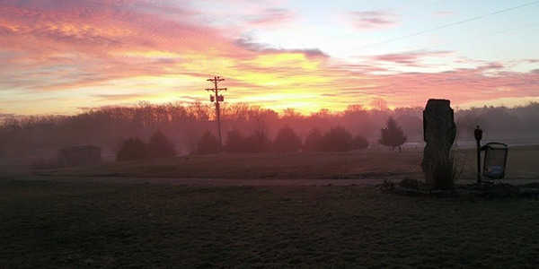 Sunrise view from Cedar Crest Golf Club