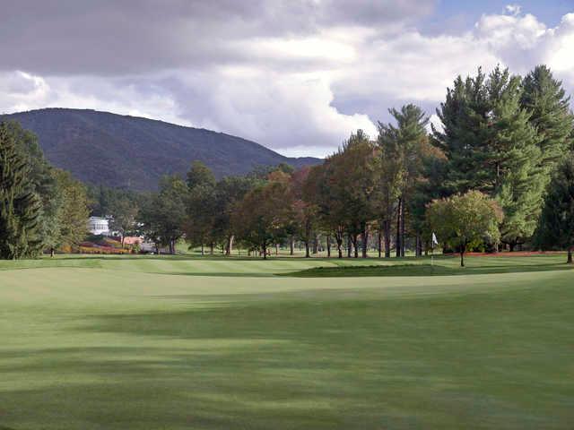 View of the 1st green from the Old White Course at Greenbrier