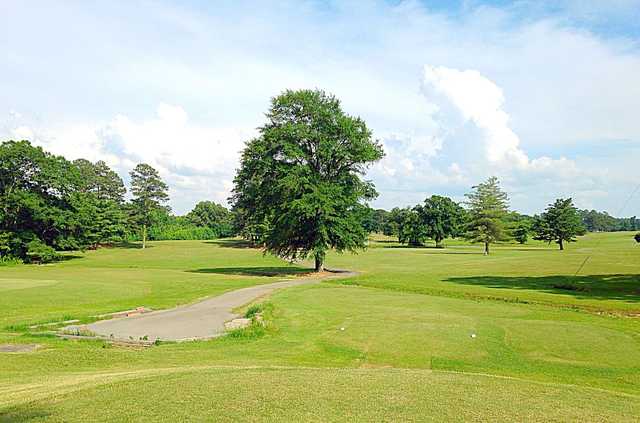 View from a tee box at Clear Creek Golf Club