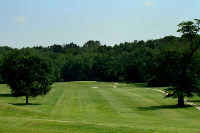 A view of fairway #1 at Eagle Ridge Golf Course