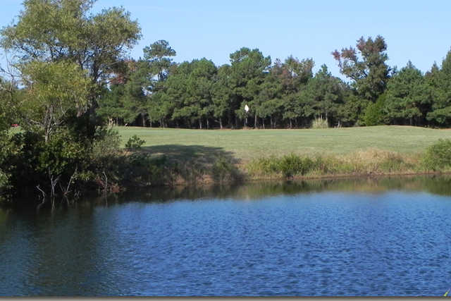 A view over the water from Holly Ridge Golf Course