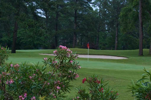 A view of a hole at Kinston Country Club