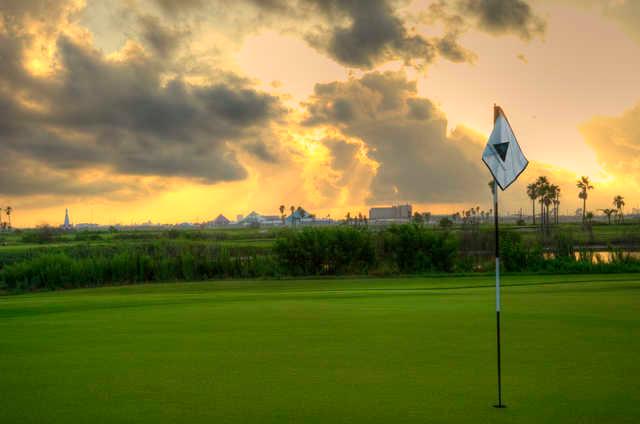 View from Moody Gardens Golf Course