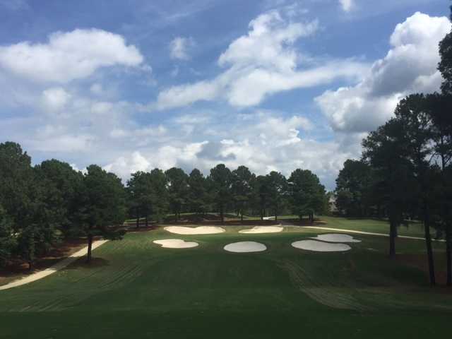 View of the 5th hole from the Lake at Carolina Trace Country Club