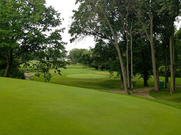 A view of hole #13 at FoxCreek Golf & Racquet Club