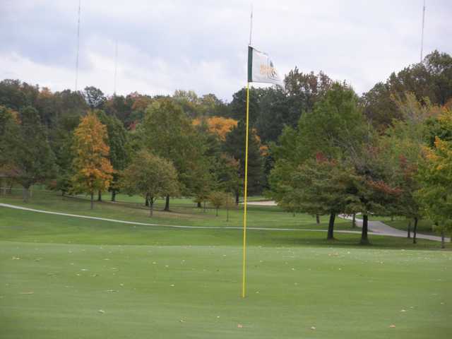 A view of a hole at Ridgewood Golf Course