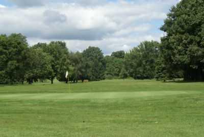 A view of green #5 at Oakwood Country Club