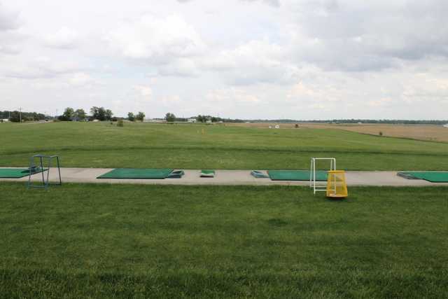 A view from the driving range tees at Deerfield Golf Course
