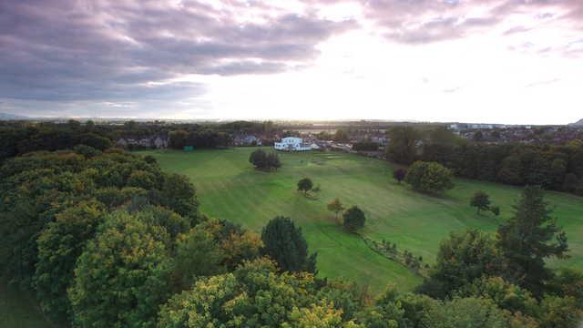 Musselburgh GC: aerial view of #1 & #18