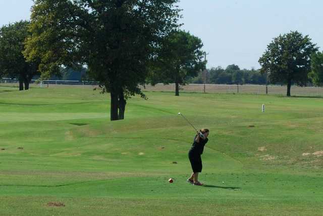 A view of a tee at Turkey Creek Golf Club (Enid First Assembly)