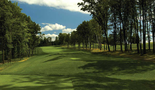 A view from a tee at Wintonbury Hills Golf Course.