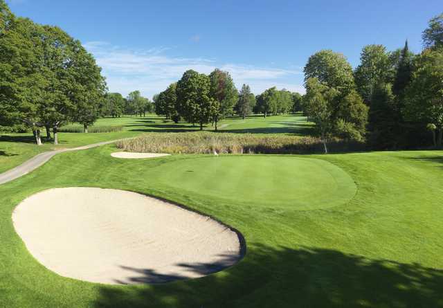 A view from no. 10 on the Moor course at Boyne Highlands Resort