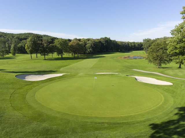 View of the 9th green from Heather at Boyne Highlands Resort