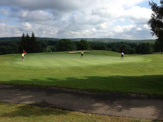 A view of a green at North Hills Golf Club