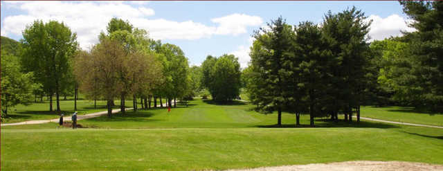 A green view from Apple Mountain Golf & Country Club