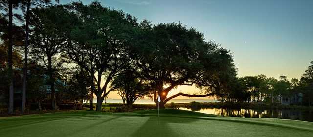 A view of a green at Oyster Reef Golf Course