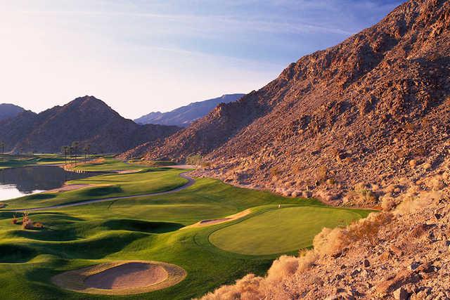 A view of hole #6 at PGA WEST Pete Dye Mountain Course