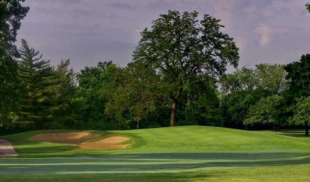 A view of hole #9 from Course #3 at Cog Hill Golf and Country Club