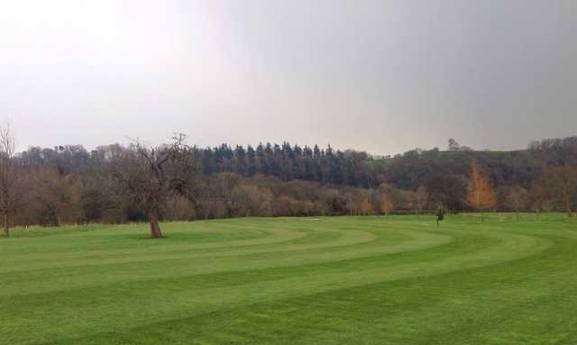 A view of fairway #1 at Lakeside Golf Course