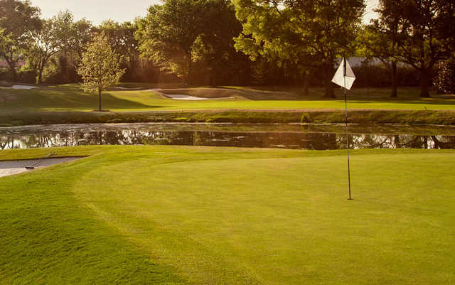 A view of a hole at Southbridge Golf Club