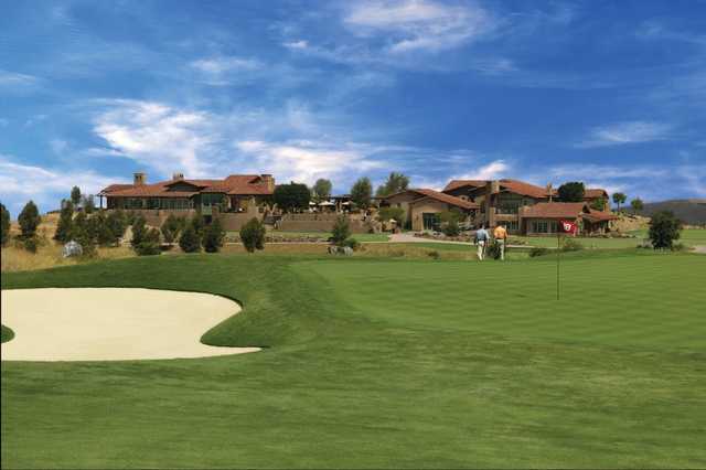 A view of green #18 at Santaluz Club