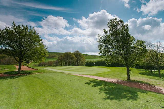 A sunny day view of a green at Sitwell Park Golf Club