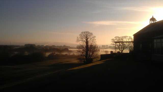 Sunrise view from Down Royal Park Golf Course