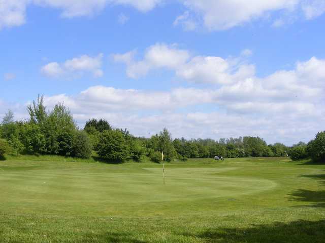 Looking back from a green from the Adderbury Course at Banbury Golf Club