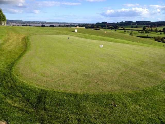 View of the putting green at Exminster Golf Centre