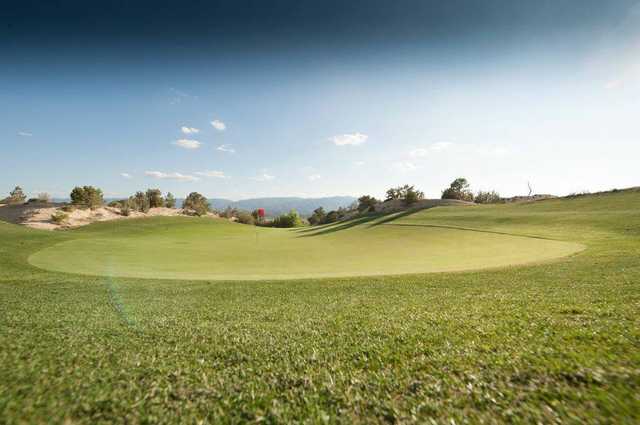A view of a hole at Four Mile Ranch Golf Club