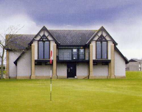 A view of the clubhouse at Auchmill Golf Course