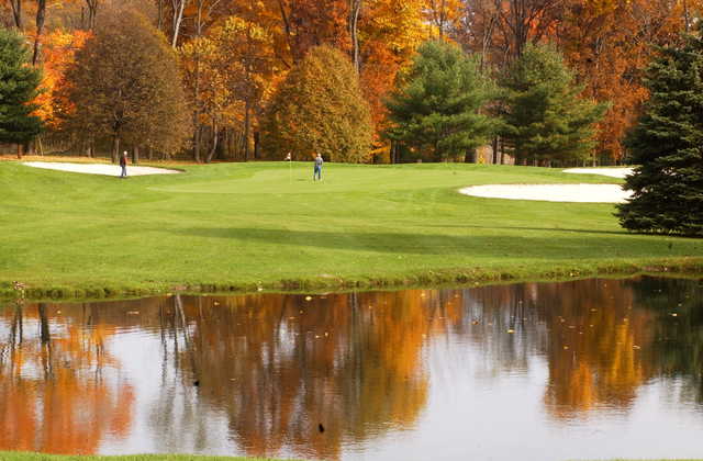 A vivid fall day view from Sinking Valley Country Club
