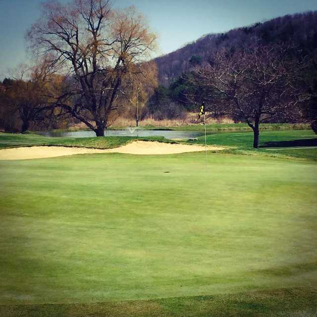 A view of a hole at Tyoga Golf Course