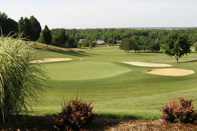 A view of a green at Wicomico Shores Golf Course.
