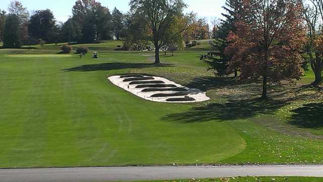 A view of green #3 at Bucknell Golf Club