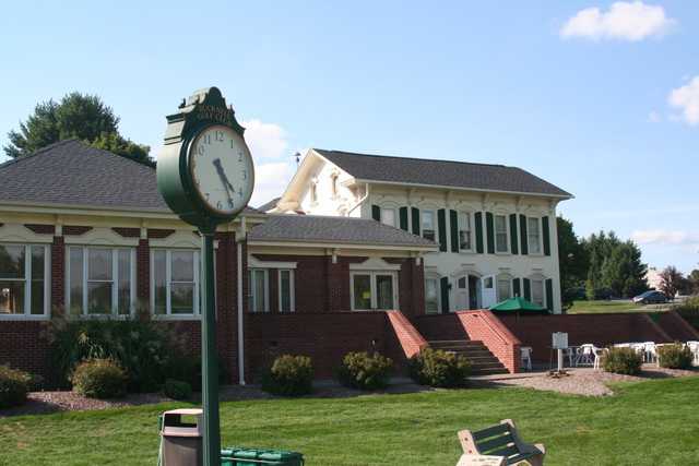 A view of the clubhouse at Bucknell Golf Club