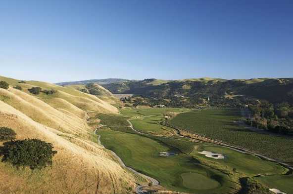 Aerial view from The Course at Wente Vineyards