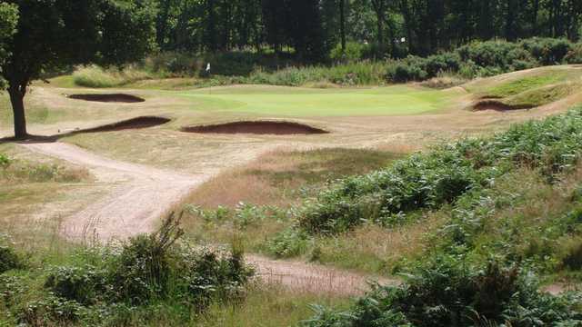 A view of a hole at Whittington Heath Golf Club