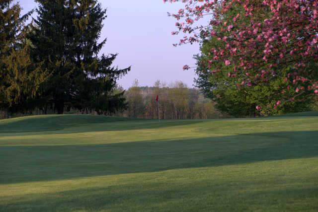A view of a green at Zoar Village Golf Course