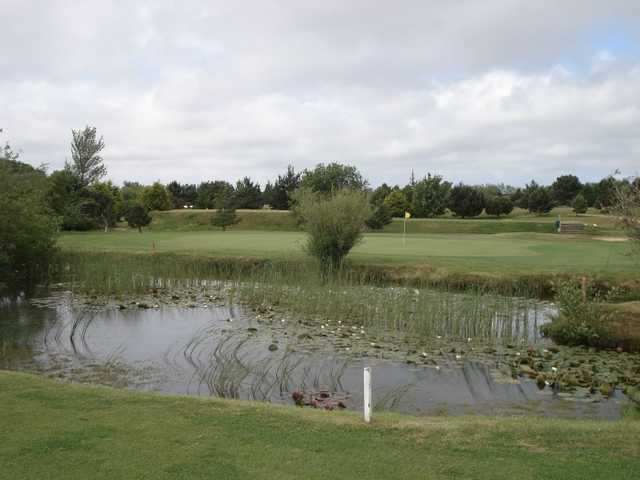 A view over the pond at Newport Golf Club