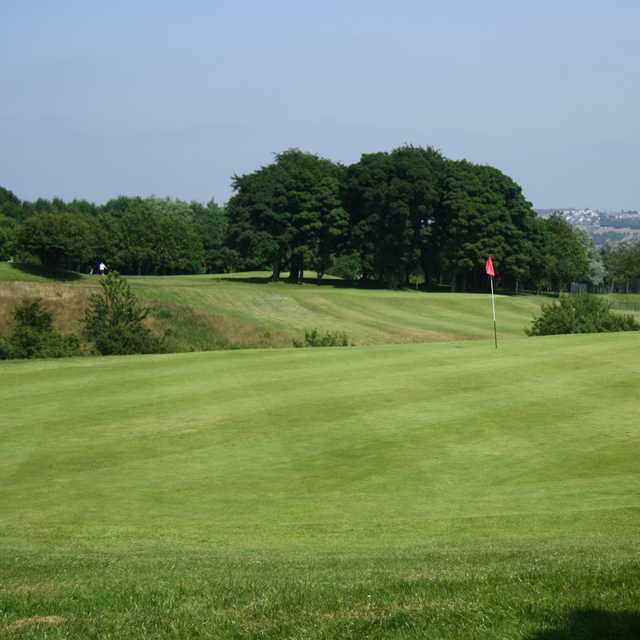 A view of the 3rd green at Express Golf Centre