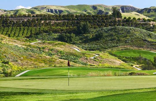 A view of the 5th hole at Creekside Golf Course from Moorpark Country Club.