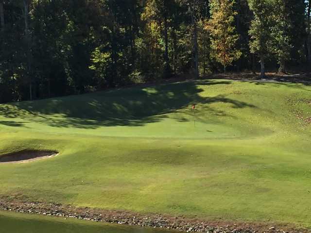 A view of a hole at Mineral Mound State Park Golf Course.