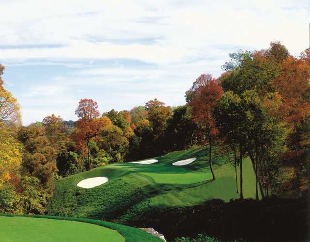 A fall day view from Olde Stonewall Golf Club