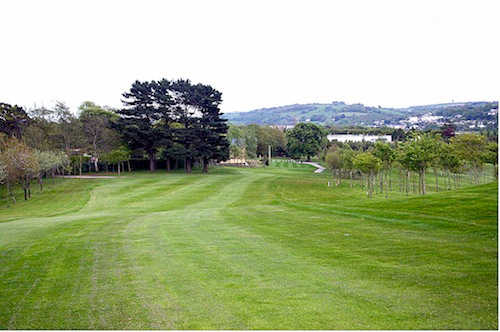 A view from fairway #1 at Mahon Golf Club
